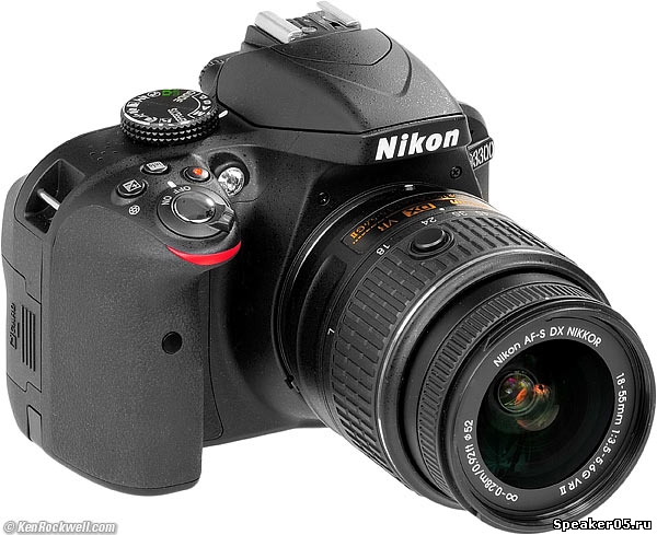 Nikon D3300 SLR Camera Body + 18-55mm VR Lens + 64GB + Pro Kit Bundle + Extra Battery + SLR Case & More - Nikon D3300 18-55 3 Lens Kit 64GB