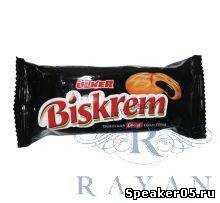 Печенье Biskrem 2х2 с начинкой какао-крем