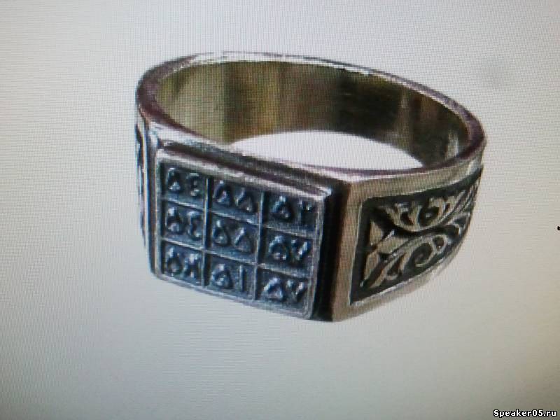 Мужские мусульманские серебряные перстень (кольца)